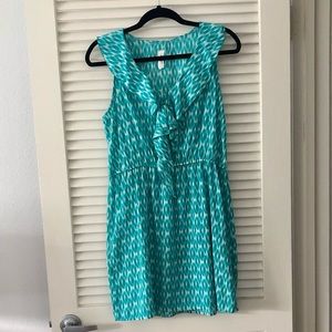 Misope blue and white sleeveless dress